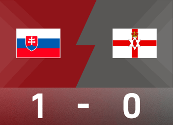 Tường thuật trước World Cup: Cú sút cuối cùng của Bobesek, Slovakia đánh bại Bắc Ireland 10 người 1-0
